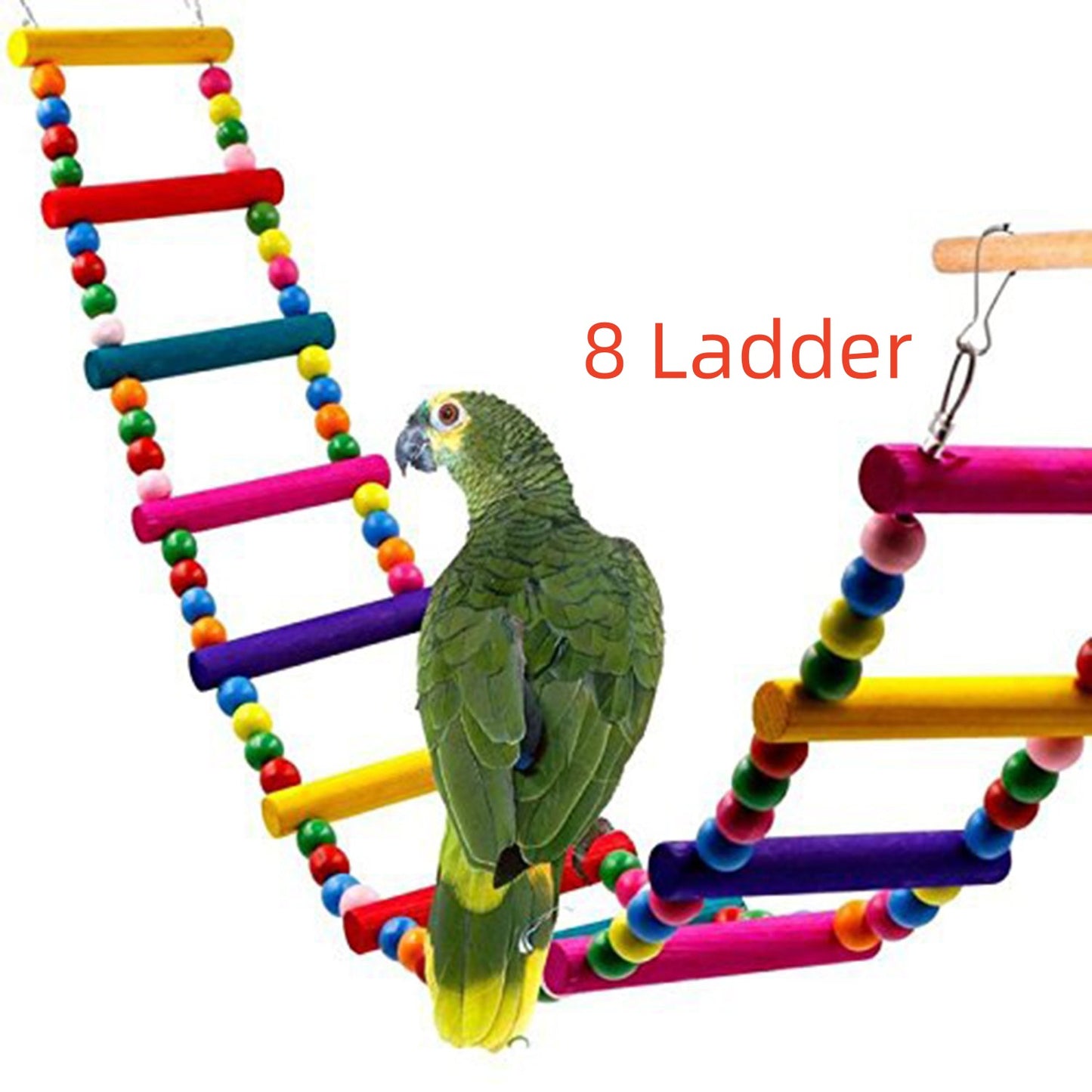 Parrot Wooden Bead Ladder Toy