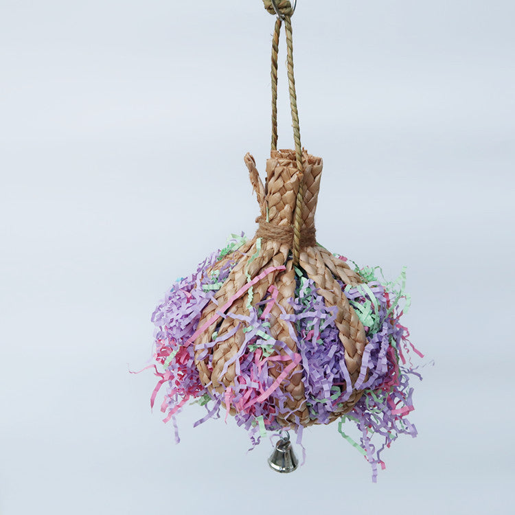 Parrot Straw Rope Toy