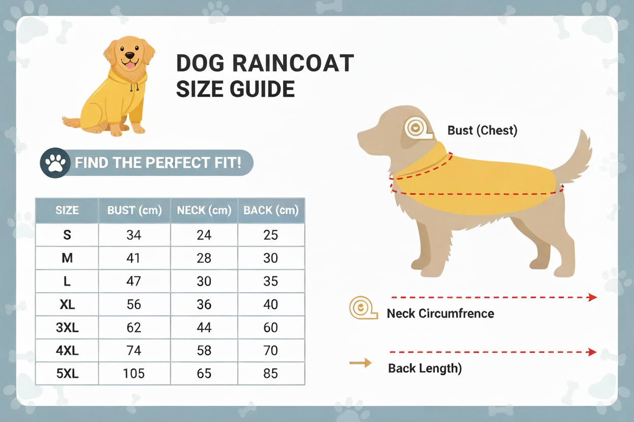 Waterproof Reflective Dog Raincoat