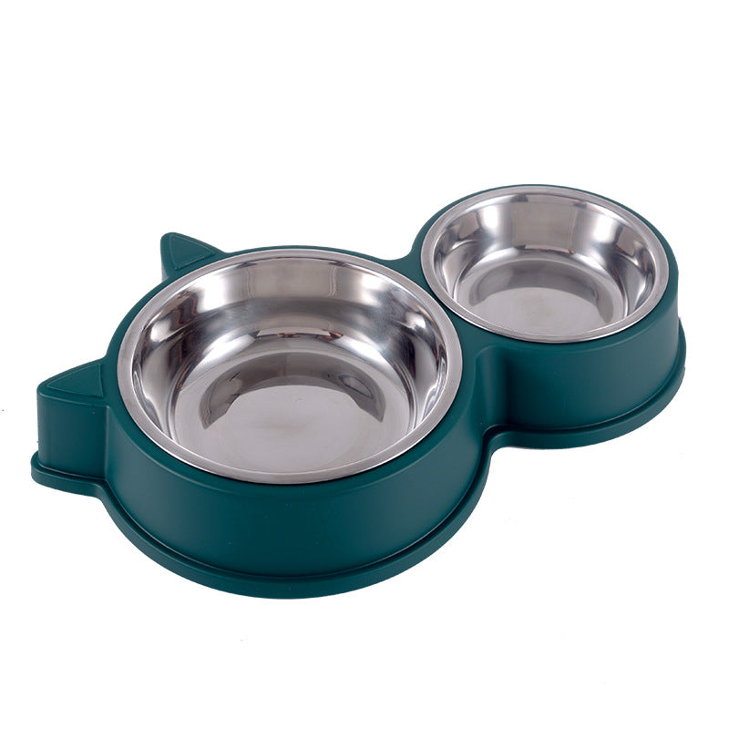 Anti‑Tumble Double Pet Bowl