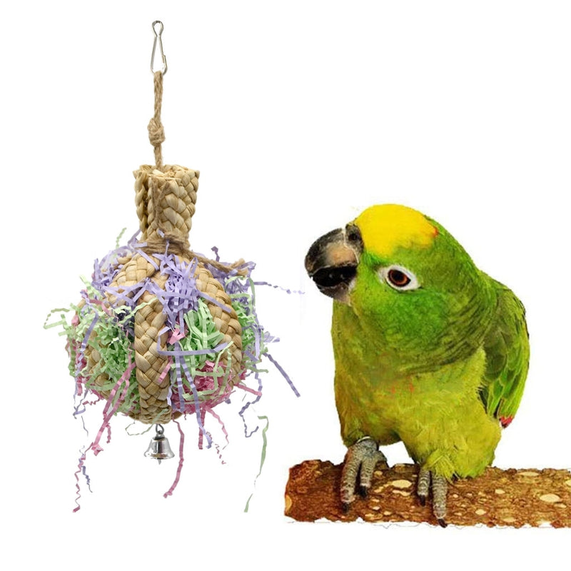 Parrot Straw Rope Toy