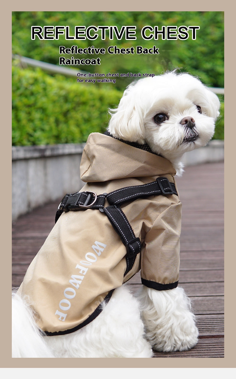 Waterproof Dog Raincoat Poncho