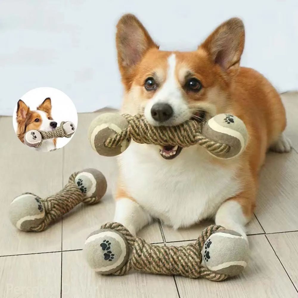 Dog Chew Rope Ball Toy