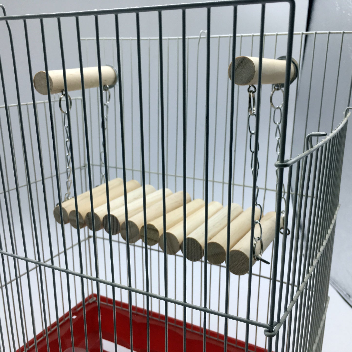 Wooden Bird Stick Swing