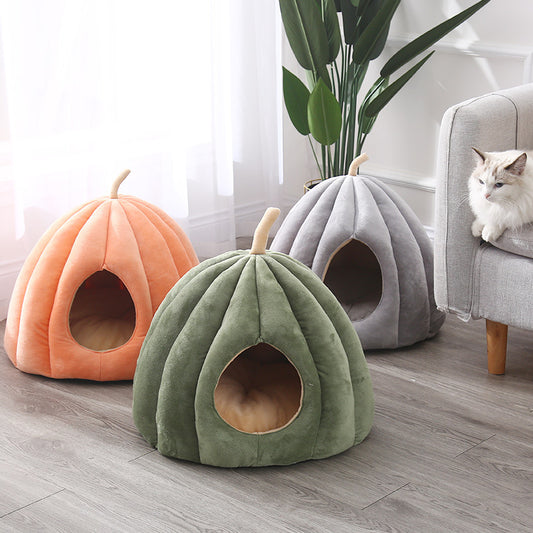 Pumpkin Cat Bed