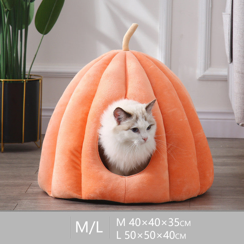 Pumpkin Cat Bed