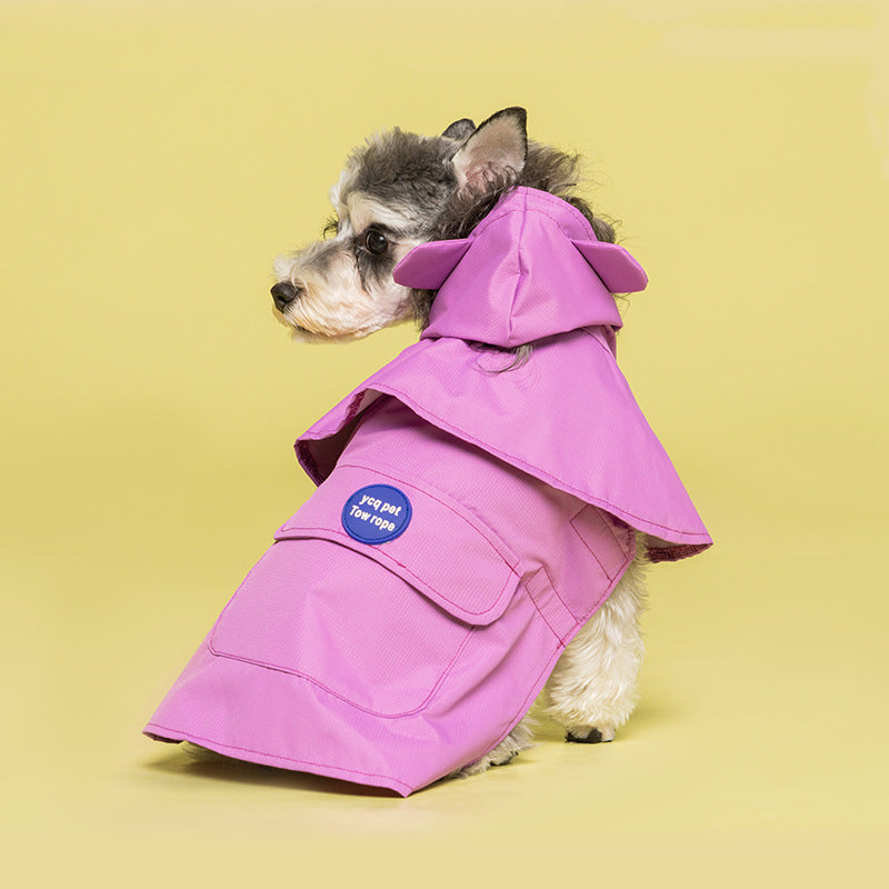 Waterproof Dog Cape Raincoat