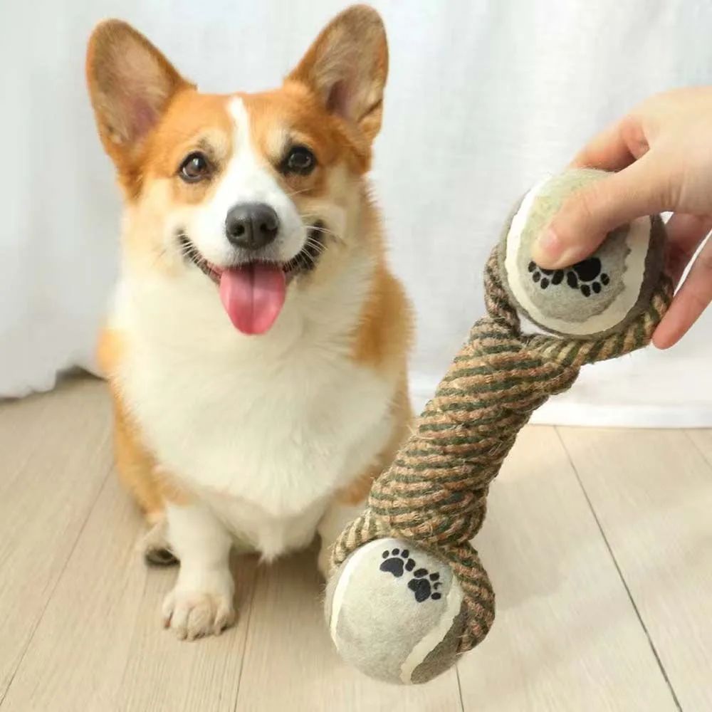Dog Chew Rope Ball Toy