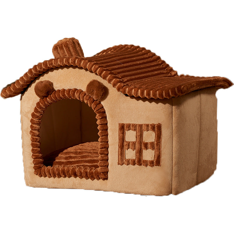 Winter Warm Cat Litter Villa