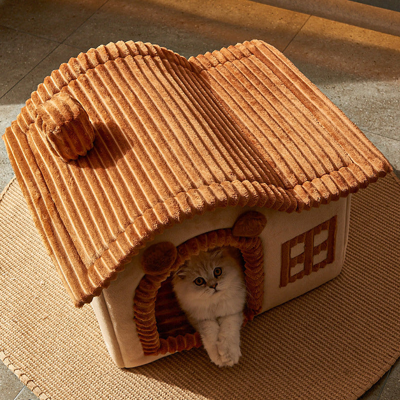 Winter Warm Cat Litter Villa