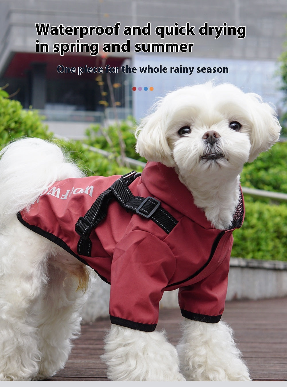 Waterproof Dog Raincoat Poncho