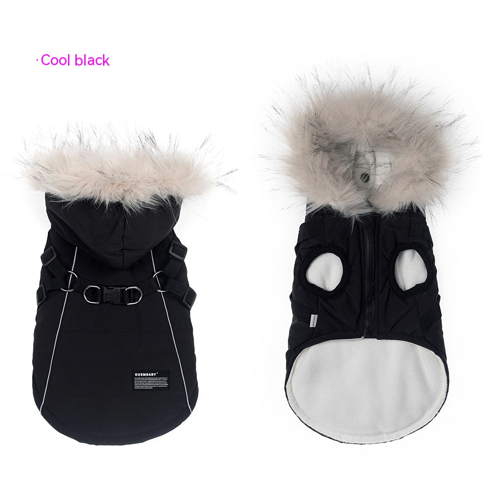 Fleece Dog Winter Raincoat Jacket
