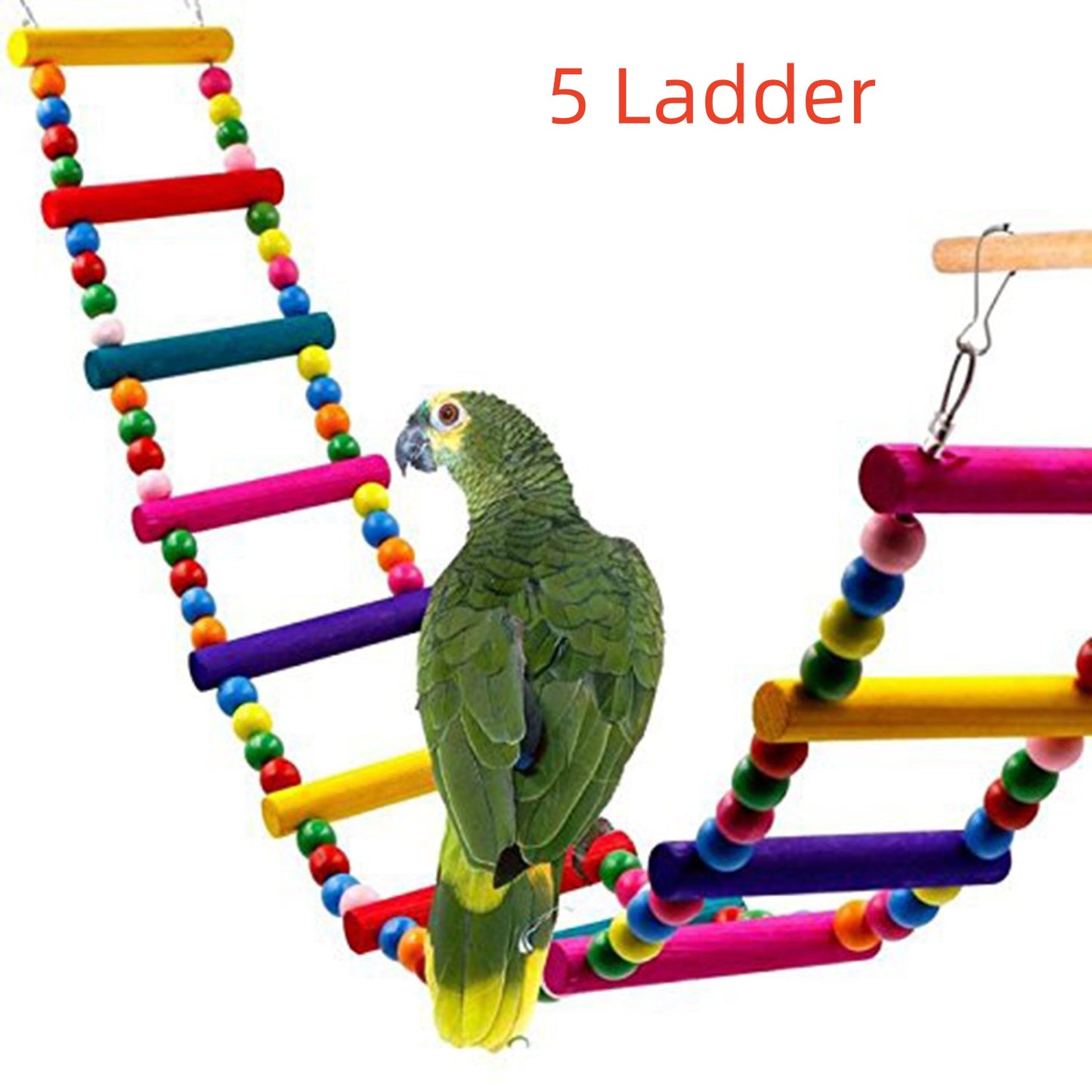 Parrot Wooden Bead Ladder Toy