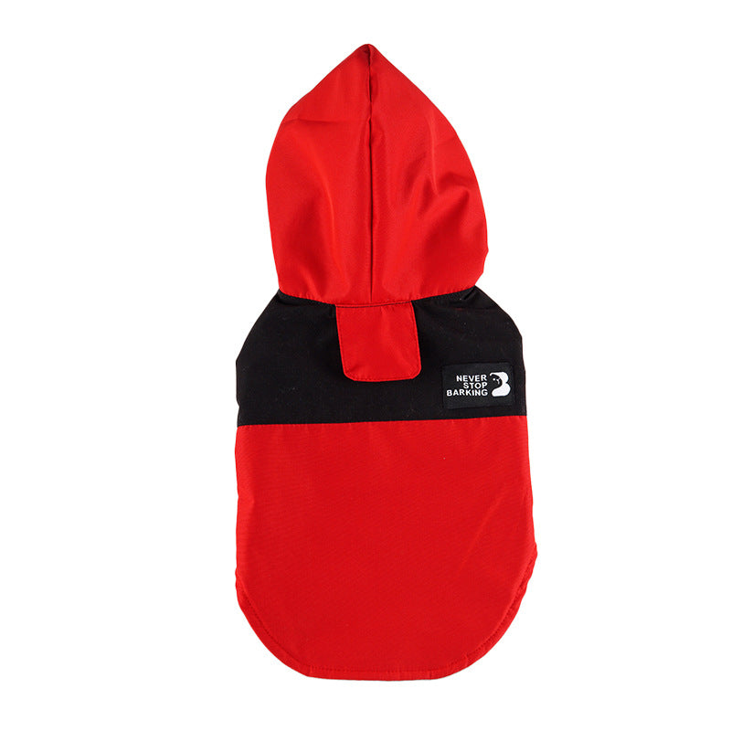 Color Contrast Dog Raincoat