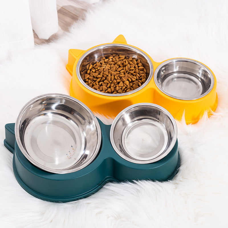 Anti‑Tumble Double Pet Bowl