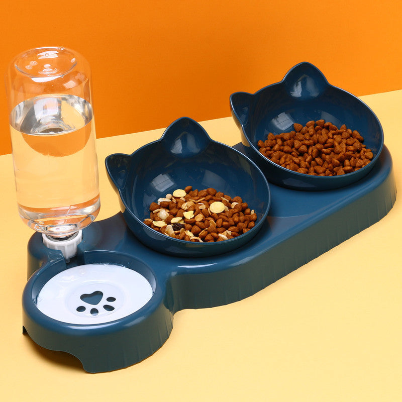 Double Raised Neck Pet Bowl