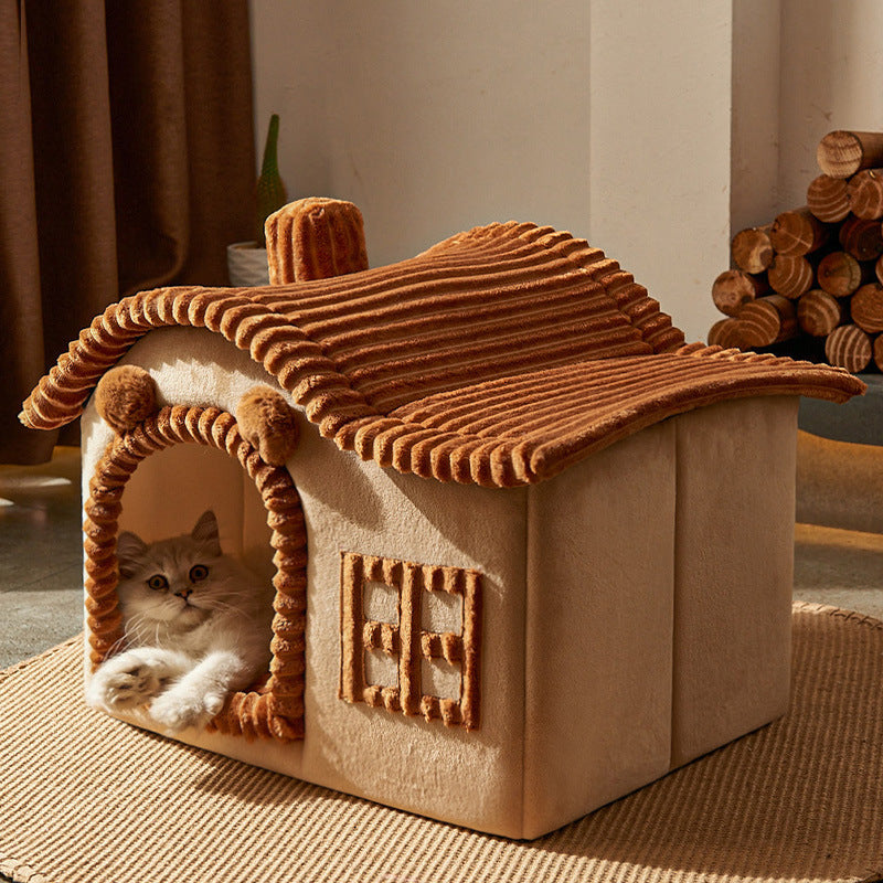 Winter Warm Cat Litter Villa