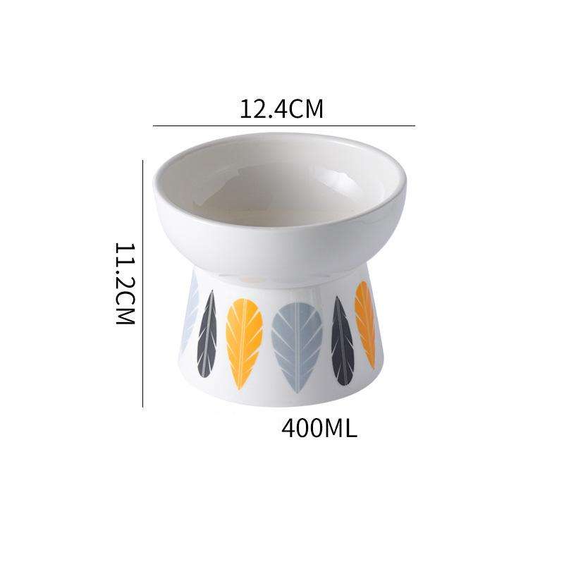 Ceramic Non‑Slip Elevated Pet Bow