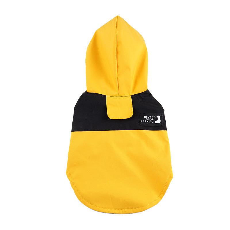 Color Contrast Dog Raincoat