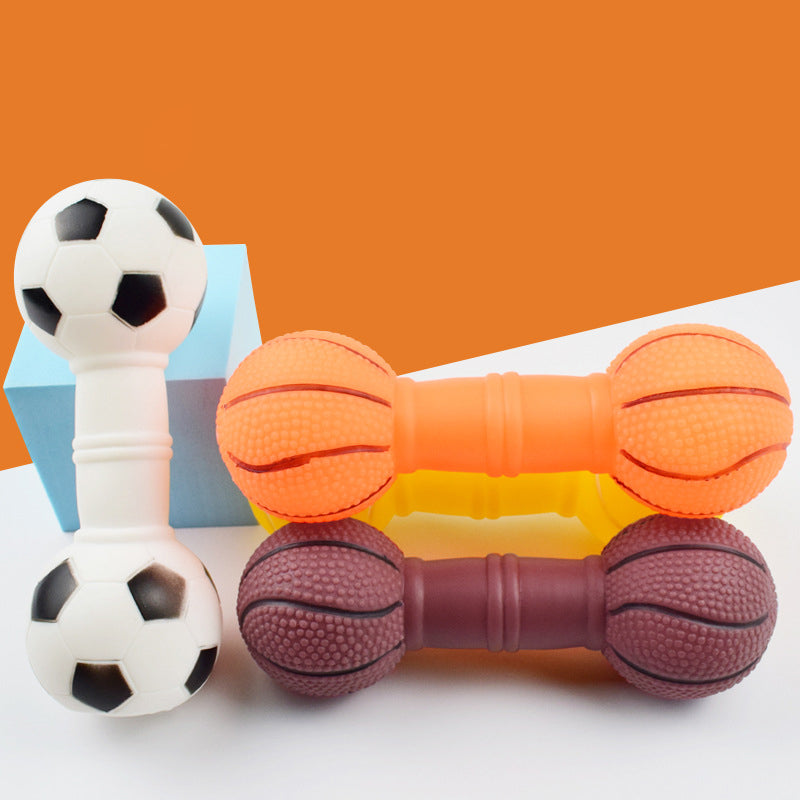 Squeaky Dog Dumbbell Toy