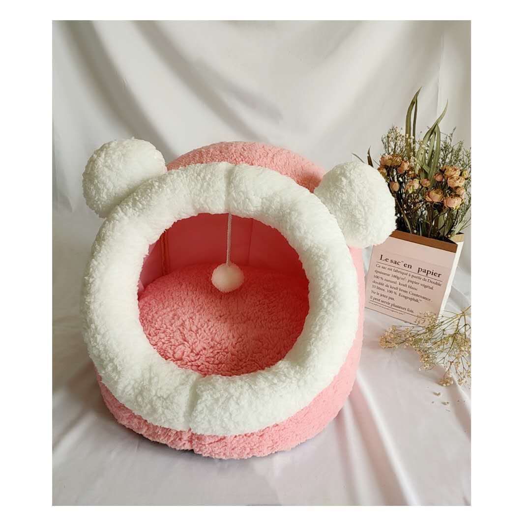 Closed Plush Cat Litter Box