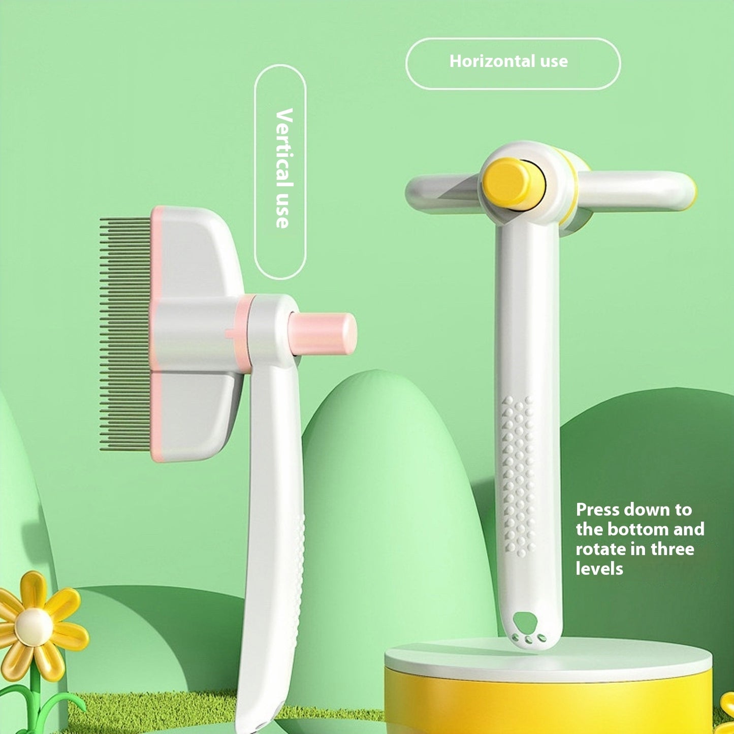 Self-Cleaning Grooming Brush