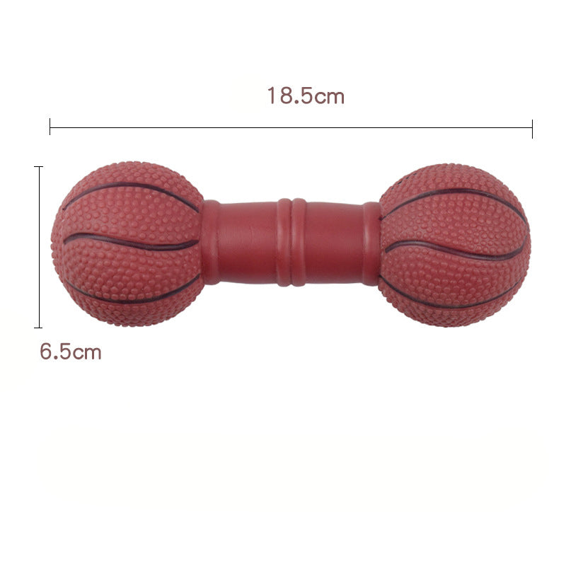 Squeaky Dog Dumbbell Toy
