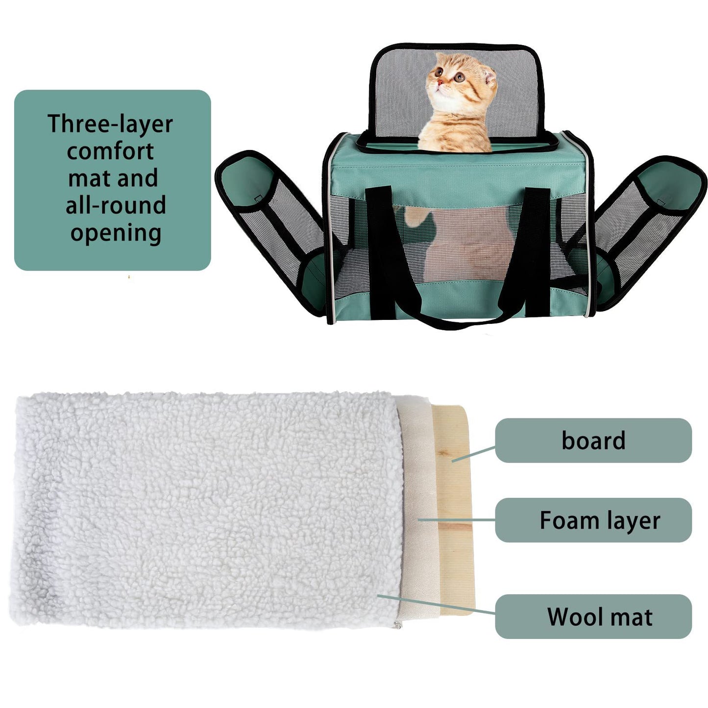 Portable Foldable Crossbody Pet Bag