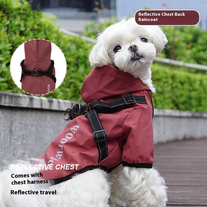 Waterproof Dog Raincoat Poncho
