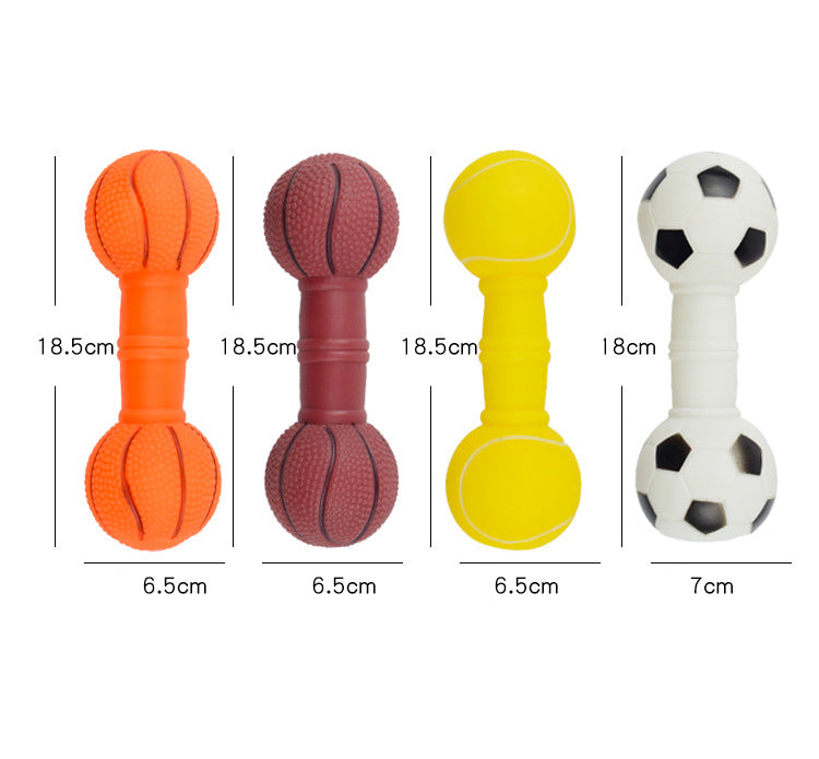 Squeaky Dog Dumbbell Toy