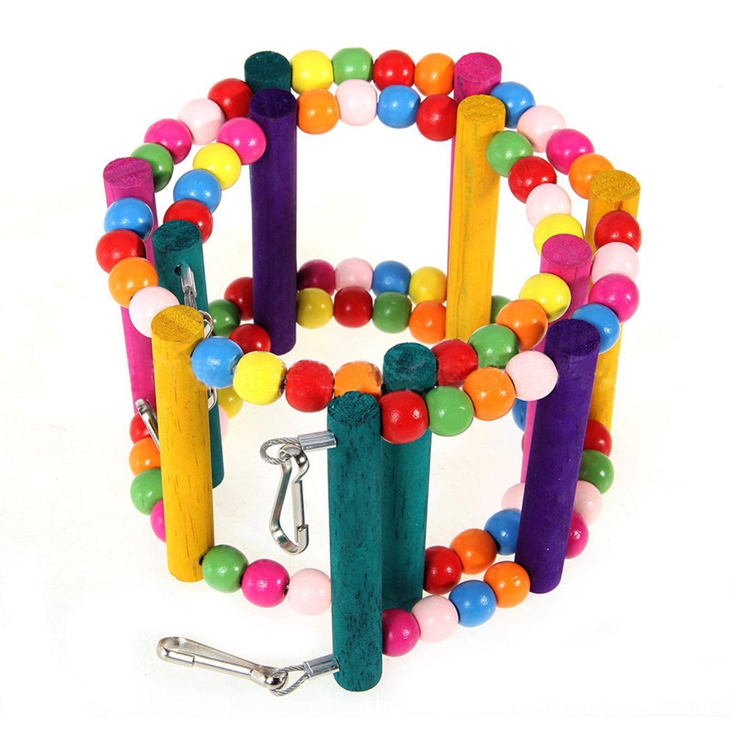 Parrot Wooden Bead Ladder Toy