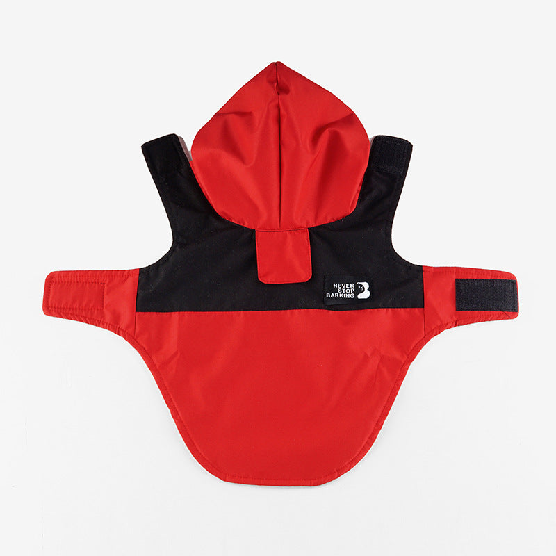 Color Contrast Dog Raincoat