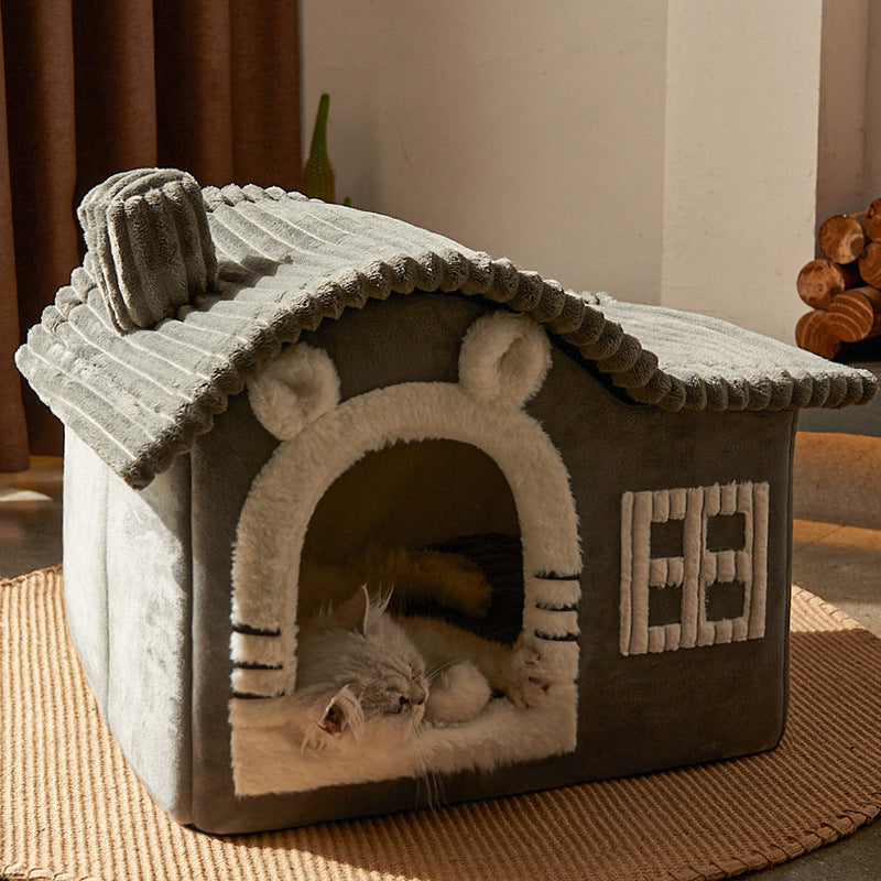 Winter Warm Cat Litter Villa