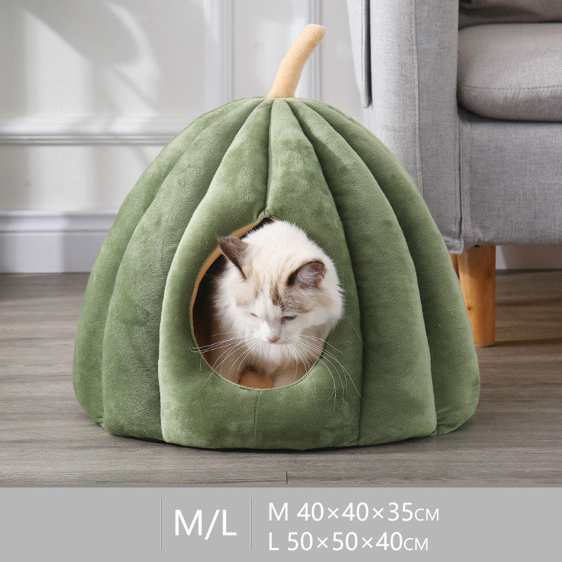 Pumpkin Cat Bed