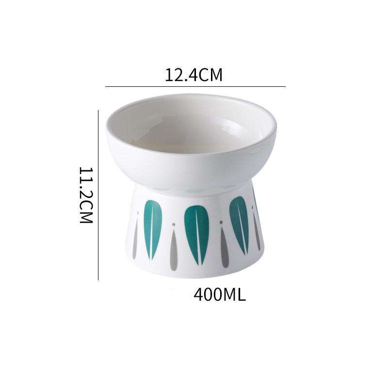 Ceramic Non‑Slip Elevated Pet Bow
