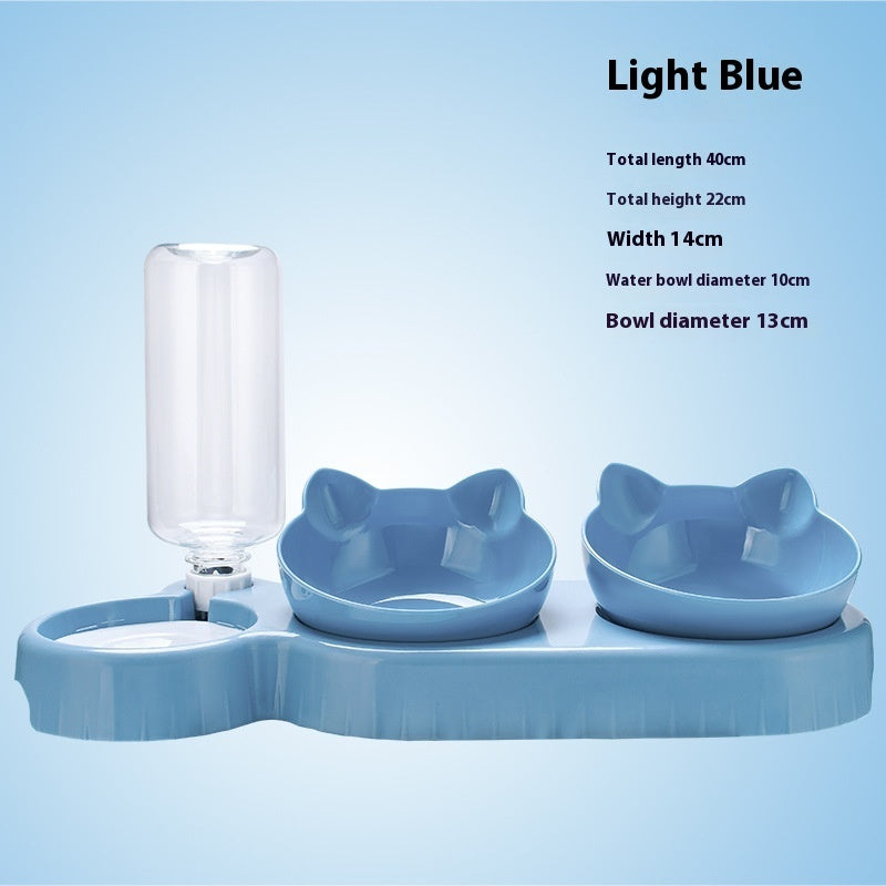 Double Raised Neck Pet Bowl