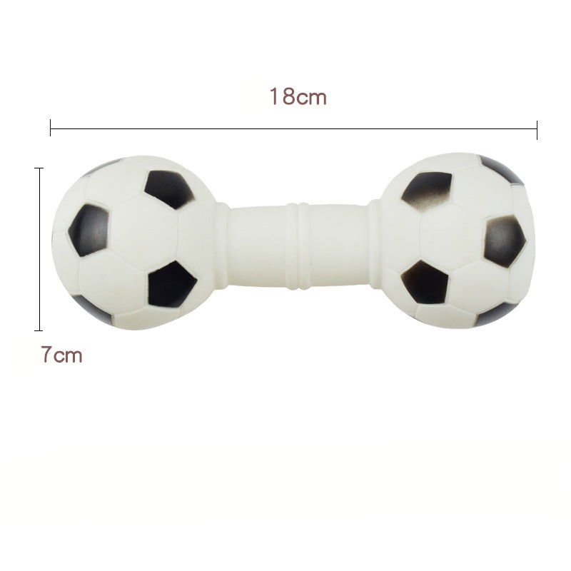 Squeaky Dog Dumbbell Toy