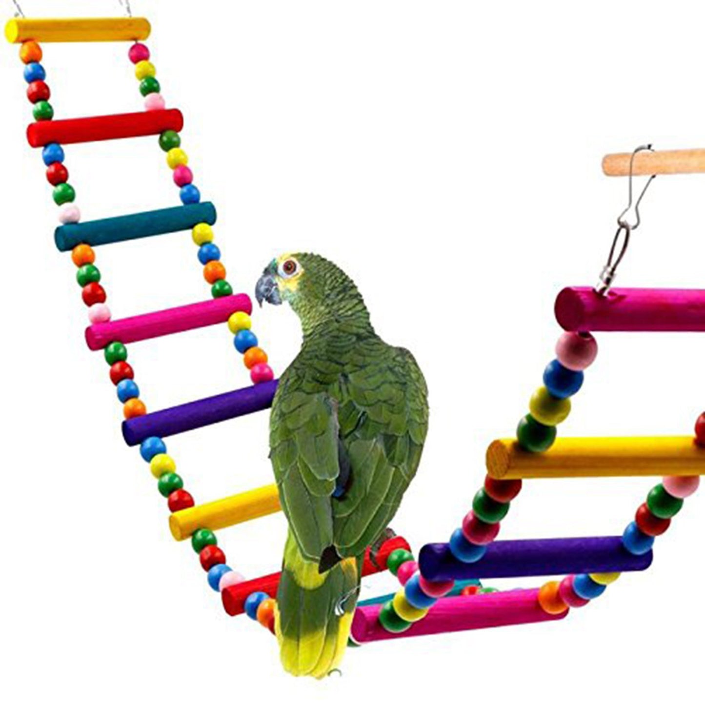 Parrot Wooden Bead Ladder Toy