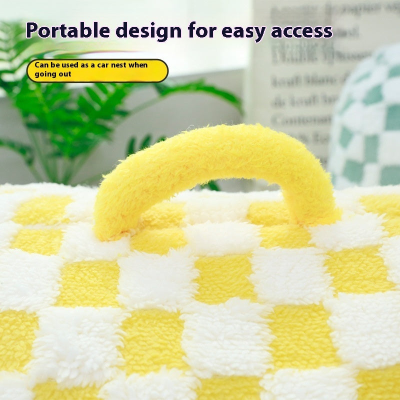 Semi-Enclosed Dog House Bed