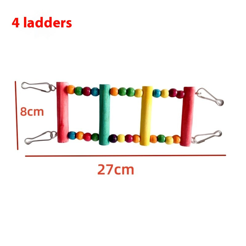 Parrot Wooden Bead Ladder Toy