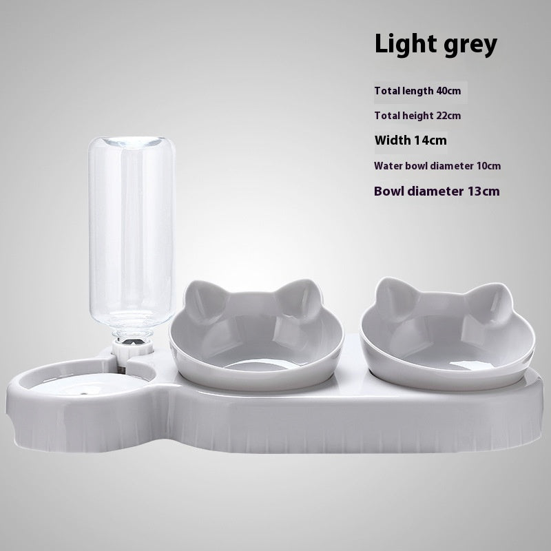 Double Raised Neck Pet Bowl