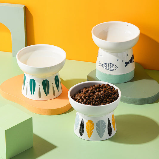 Ceramic Non‑Slip Elevated Pet Bow