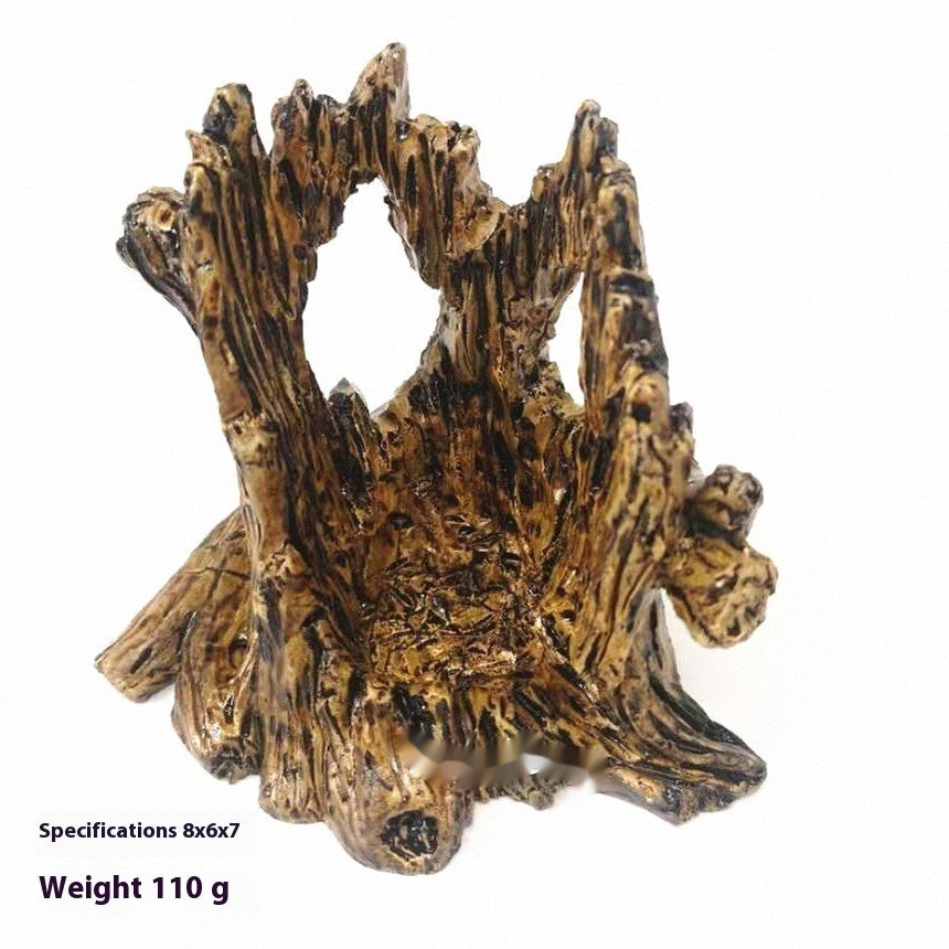 Submerged Wood & Shrimp Pot Aquarium Decoration