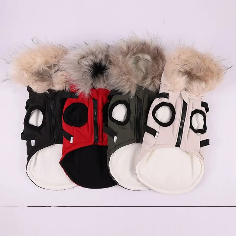 Fleece Dog Winter Raincoat Jacket