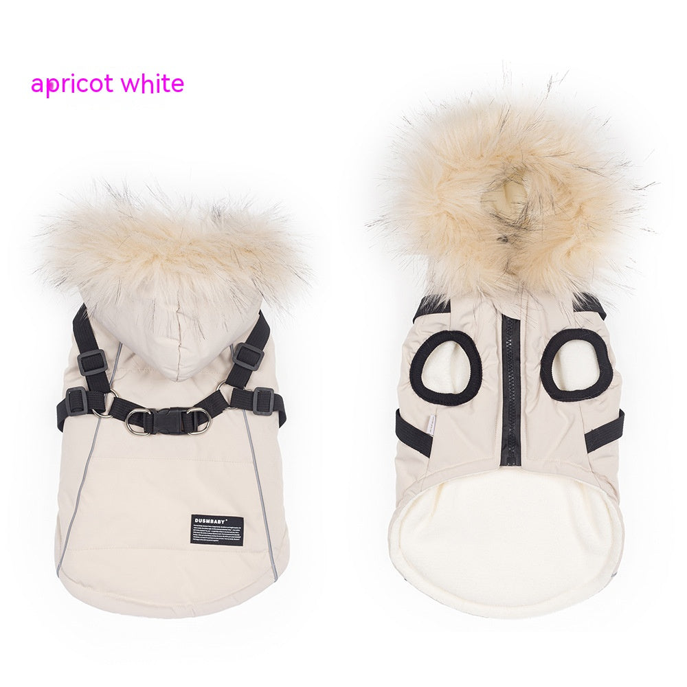 Fleece Dog Winter Raincoat Jacket