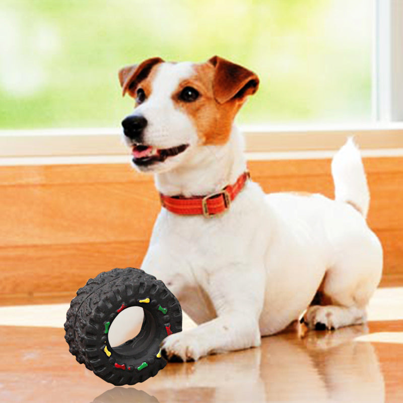 Small Tire Squeaky Dog Toy