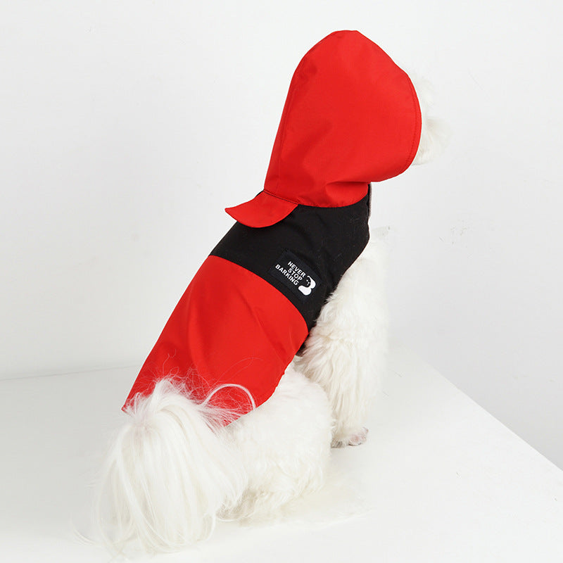 Color Contrast Dog Raincoat