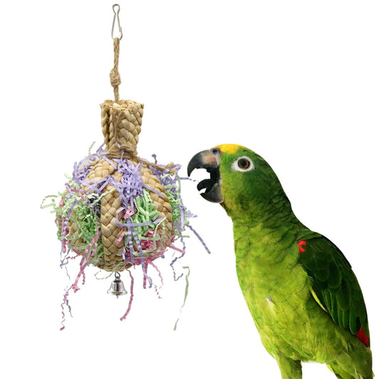 Parrot Straw Rope Toy