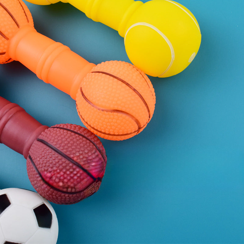 Squeaky Dog Dumbbell Toy