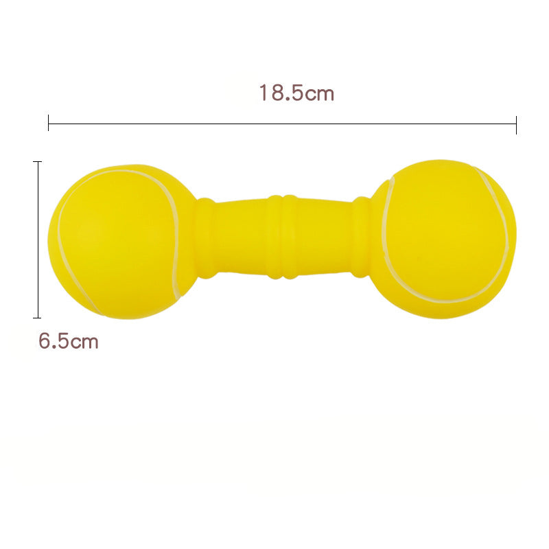 Squeaky Dog Dumbbell Toy